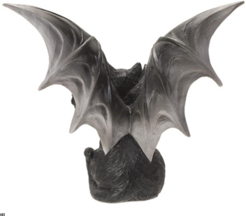 Amazon Halloween Cross-border New Arrival Dark Evil Bat Wings Three-head Cat Resin Crafts Decoration Ornaments