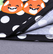 Long Sleeve Girls Halloween Dress Black Pumpkin Ghost