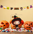 Halloween Jack-o-lantern Spider Web Pull Flag