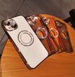 Electroplating Soft Diamond Ring Phone Case Drill Leakage Standard Mobile Phone Case Lens Film