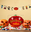 Halloween Jack-o-lantern Spider Web Pull Flag