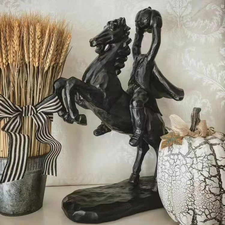 Halloween Headless Horseman Resin Decorative Ornament