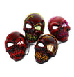 Halloween Scary One-Eyed Pirate Mask Cosplay Led Mask Adult Glowing Mask EL Wire Light Up For Halloween Festival Party Bar