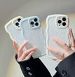 Wave Border Mobile Phone Case Solid Color Simple Candy Color