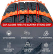 Reusable Snow Tire Chains for Trucks & Suvs,Emergency Anti-Skid Traction Chains,Heavy Duty Plastic Wheel Cables for Winter Driving on Snow/Ice & Muddy Roads