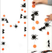 Long Black Orange Disc Halloween Paper Garland Pendant Pendant