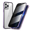 Privacy-proof Magneto Phone Case Double Sided Metal Frame