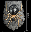 Halloween New Spider Doorbell Luminous Sound Horror Sound One-eyed Spider Doorbell