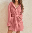 Coral Velvet Winter Nightgown For Women Funny Cute Duck Pajams Thickened Warm Sofa Sleepwear Lounger For Playing Mobile Phone Home Clothes