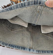 Retro Blue Tassel Denim Skirt