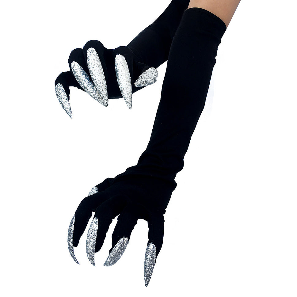 Halloween Long Nail Ghost Gloves Long Performance
