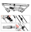 3-Size Mini Stainless Steel Compound Bow & Arrow Set with Pulley System for Beginners Indoor/Outdoor Fun LH/RH Use Ultimate Gift for Teens & Adults