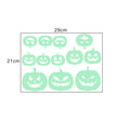 Halloween Carved Luminous Stickers Bloodsucking Bat Witch Pumpkin Festival Decoration Fluorescent Sticker