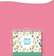 2024 English Creative Simple Desk Calendar