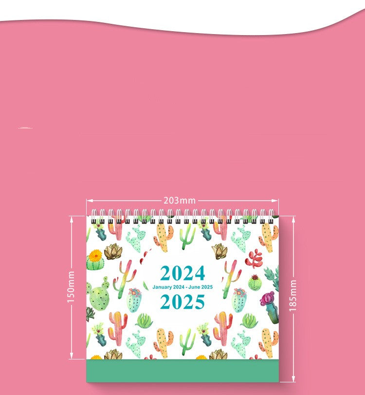 2024 English Creative Simple Desk Calendar