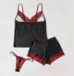 Sexy Lingerie Women's Halloween Pajamas Lace Top With Narrow Straps