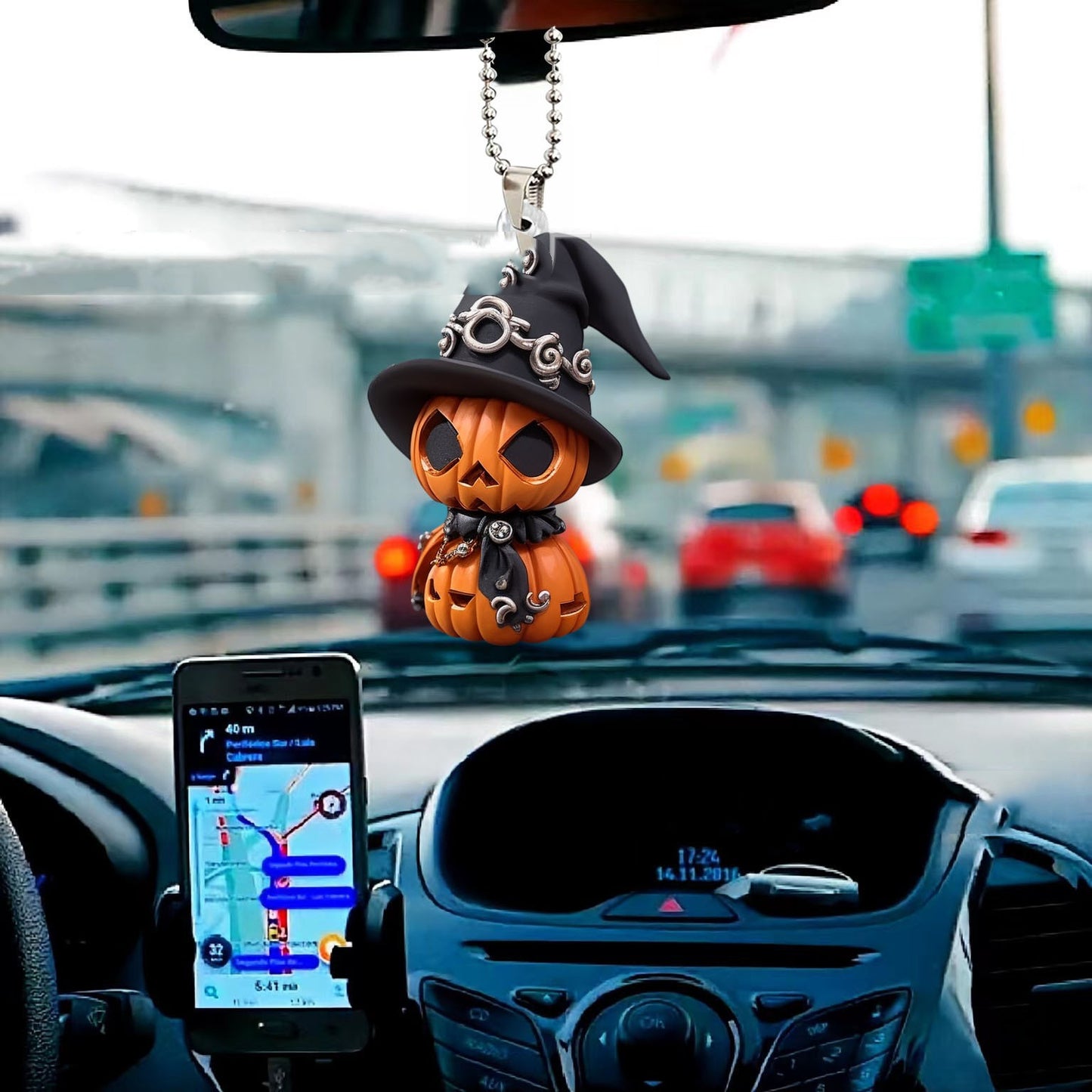 Halloween Christmas Pumpkin Dwarf Automobile Hanging Ornament