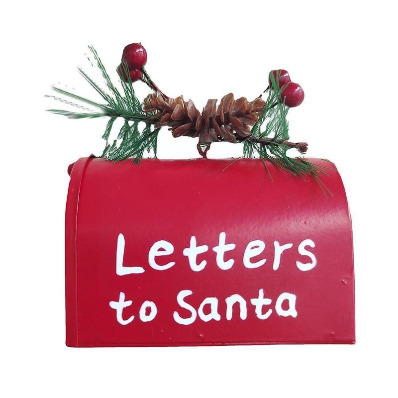 Christmas Wrought Iron Mailbox Decoration Christmas Tree Pendant