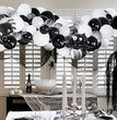 Halloween White Black Gray Latex Balloon Garland Set