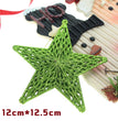 Christmas Three-dimensional Plastic Mesh Star Decoration