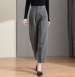 Women's Straight Loose High Waist Draped Casual Pants