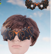Halloween Bat Pumpkin Skull Ghost Type Tricky Paper Glasses