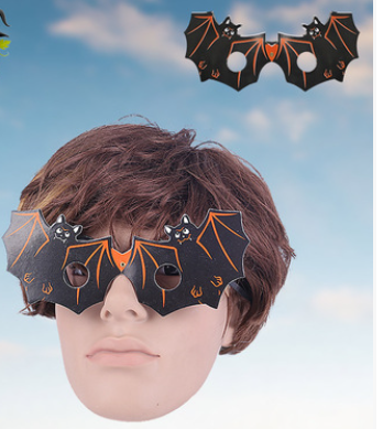 Halloween Bat Pumpkin Skull Ghost Type Tricky Paper Glasses