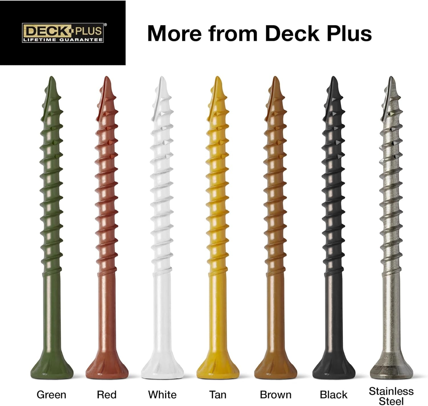 2-1/2 Inch Epoxy Coated Exterior Wood and Fence Screws #10 X 2-1/2" Torx/Star Drive Included Coarse Thread, Outdoor Rust Resistant Decking Screw, Tan, 5 Lb Box, 365 Pieces | 48416