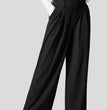 Women's Solid Color Casual Suit Pants With Real Pockets
