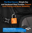 TSA Approved Luggage Locks, Ultra-Secure Dimple Key Travel Locks with Zinc Alloy Body