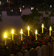 Outdoor Solar Candle LED Ground Lamp Garden Garden Decoration