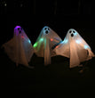 Halloween Skull Ghost Ornament Horror Outdoor Glowing Ghost Stake For Home Bar Haunted House Decoration