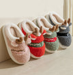 Christmas Shoes Winter Home Slippers Elk Soft Cozy Bedroom Slipper Slip On House Shoes