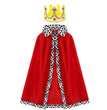 Halloween Cloak Children's King Prince Pro Game Party Performance Red Cape And Shawl
