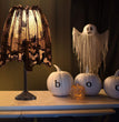 Halloween Lampshade Black Lace Spider Mesh