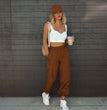 Multi-pocket Cargo Pants Women's Elastic Waist Loose