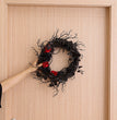 Halloween Dead Branch Wreath Simulation Flower Black Decoration