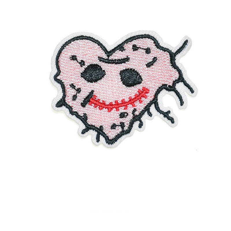 Cartoon Embroidery Halloween Clothes Pants Decorative Fabric Patch