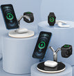 3 In 1 Magnetic Wireless Charger Stand Watch 15W Fast Charging Dock Station For Earbuds Pro
