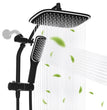 Rain Shower Head with Handheld Spray Combo, High Pressure Rainfall Shower Head, Height Adjustable Dual Shower Head, Luxury Waterfall Showerhead Bathroom
