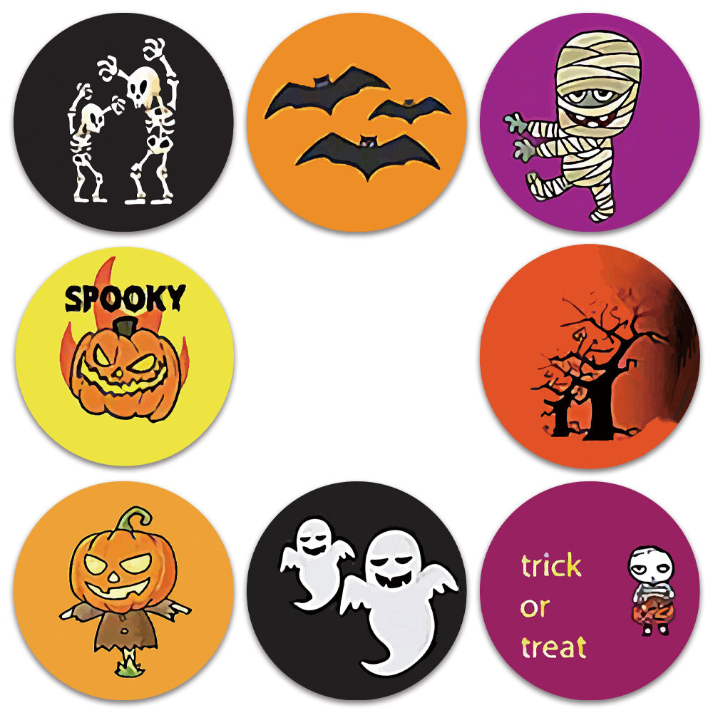 Halloween Kids Toy Animal Thank You Decorative Sticker Label
