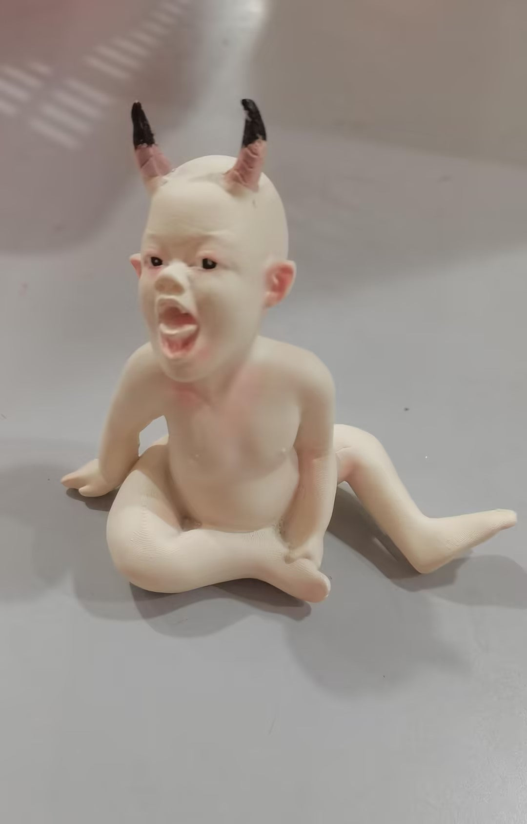 Halloween Scary Baby Resin Figurine Ornament