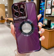 Electroplated Phone Case Luxury Plating CD Pattern Magsafe Bracket Case For IPhone 12 13 14 Pro Max Invisible Camera Stand Holder Lens Holder Magnetic Suction