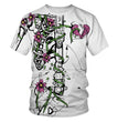 European And American New Product Halloween Digital Printing Women's Loose T-shirt Plus Size Couple Short-sleeved Shirt