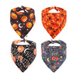 Halloween Dog Bandana Pumpkin Double-sided Triangle Scarf Accessories