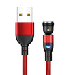 Data Cable 540 Degree Blind Suction Round Magnetic Charging Cable Three-in-one Bent Magnetic Cable
