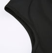 Sleeveless Half Turtleneck Invisible Zipper One-piece Shorts