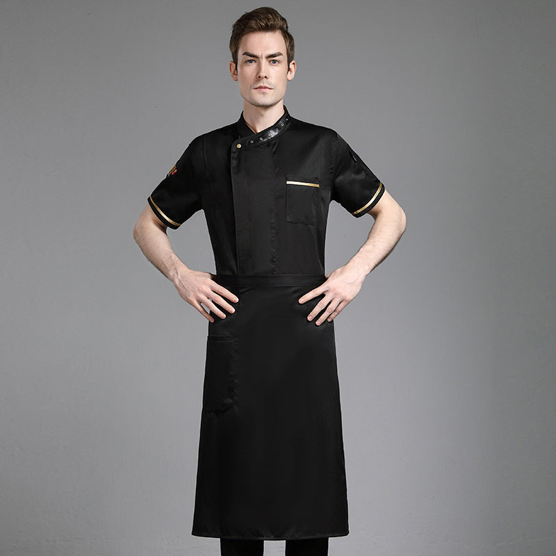 New Chef's Uniform Short Sleeve Men's Kitchen Clothes
