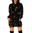 Halloween Theme Printed Casual Loose Mid-length Dress