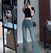 American-style Retro Skinny Jeans Women's High Waist Slimming